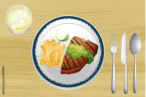 Steak and french fries