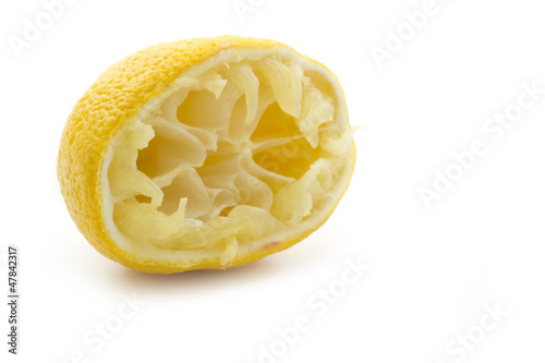 squeezed lemon