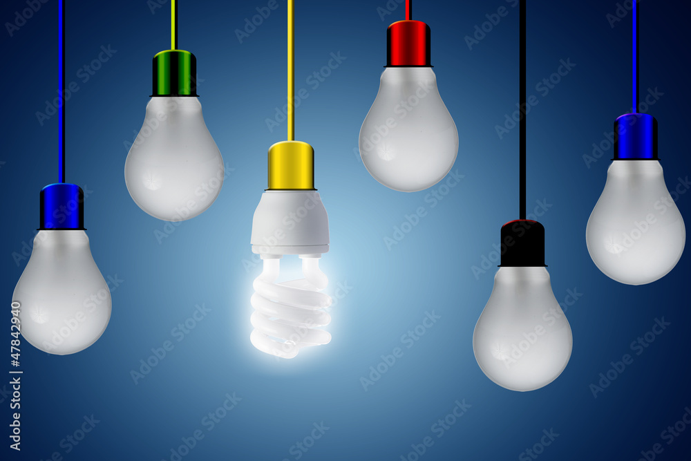 light bulb hanging from ceiling with multiple color wires light bulb hanging from ceiling with multiple color wires