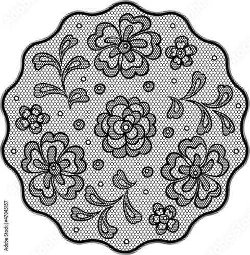 Vintage lace background ornamental flowers, invitation card.