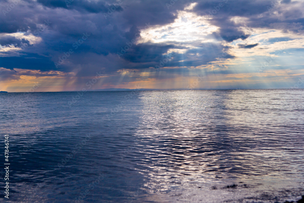 Fototapeta premium sea sunset