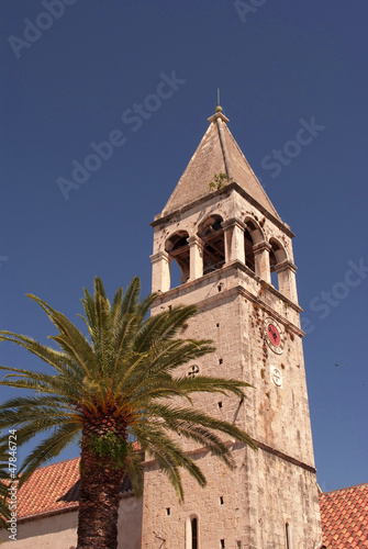 old church tower in trogir