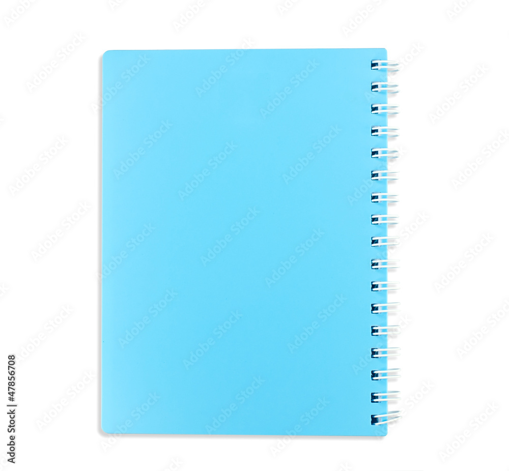Blue book isolated Blue book isolated