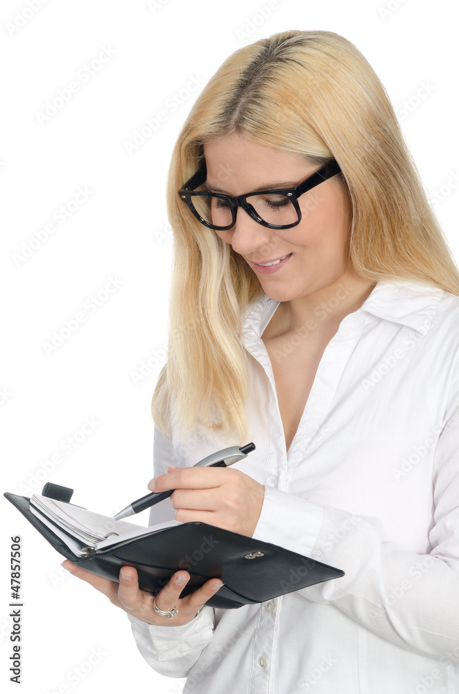 junge frau plant termine junge frau plant termine
