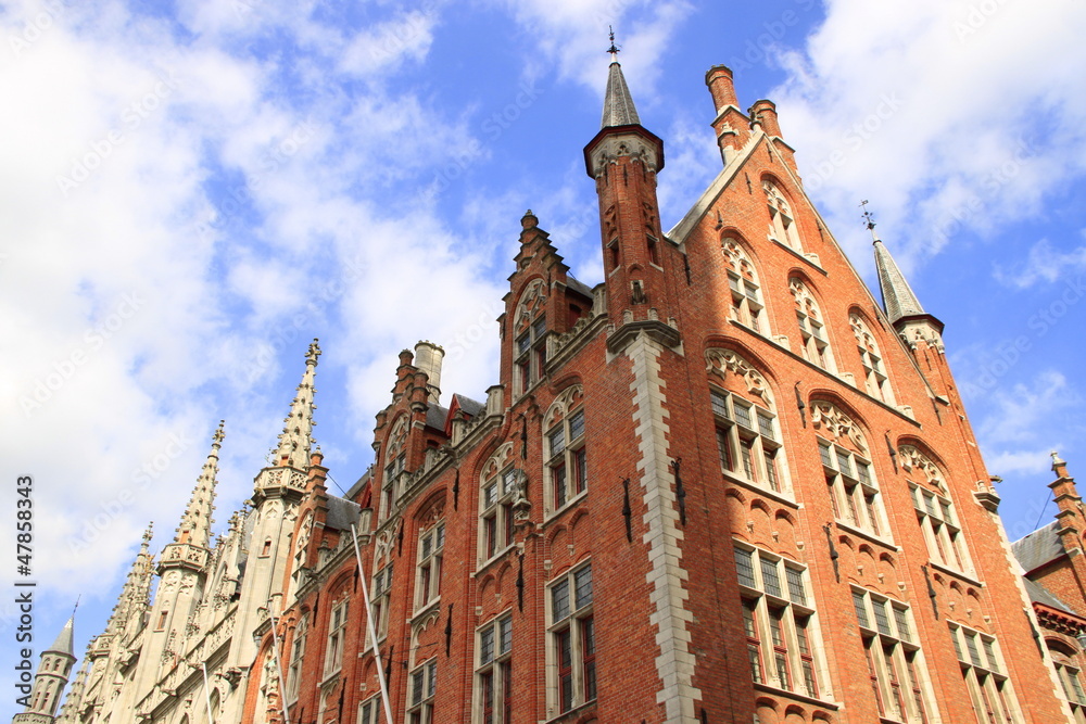 Obraz premium Postgebäude in Brügge