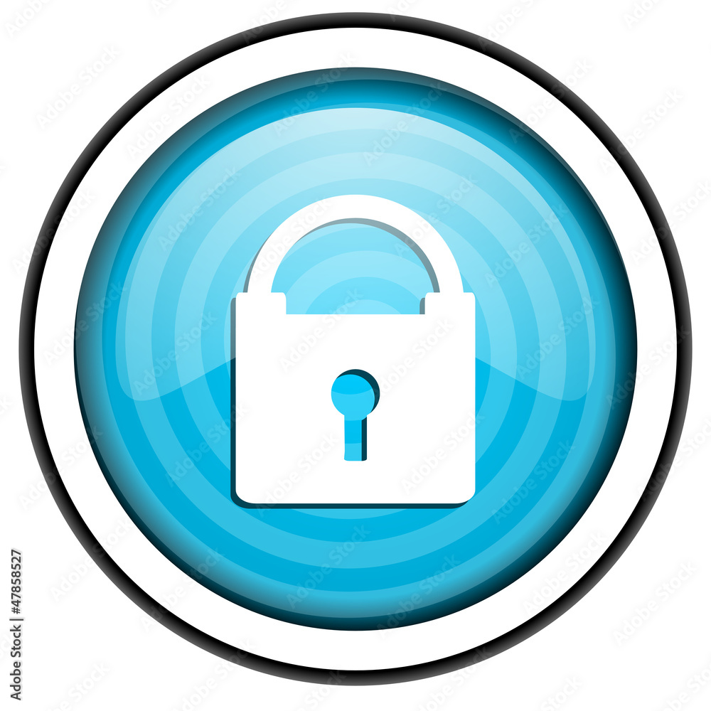 protect blue glossy icon isolated on white background protect blue glossy icon isolated on white background