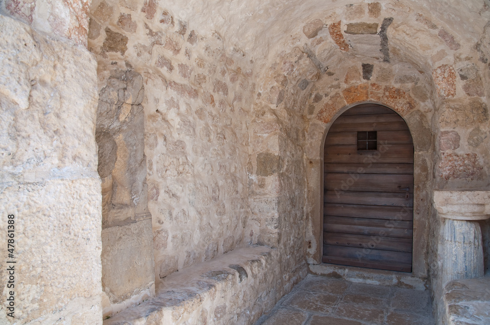St Lucia church entrance door at jurandvor - Baska - Krk - Croat St Lucia church entrance door at jurandvor - Baska - Krk - Croat