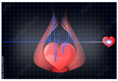 EKG mit Herz