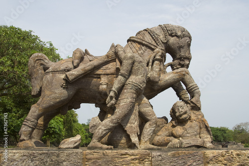 War Scene in Stone photo
