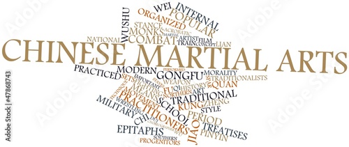 Word cloud for Chinese martial arts photo