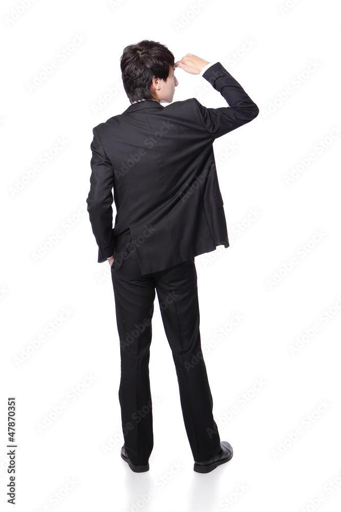 Successful handsome business man looking away Successful handsome business man looking away