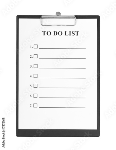 To Do List and Clipboard © ashumskiy