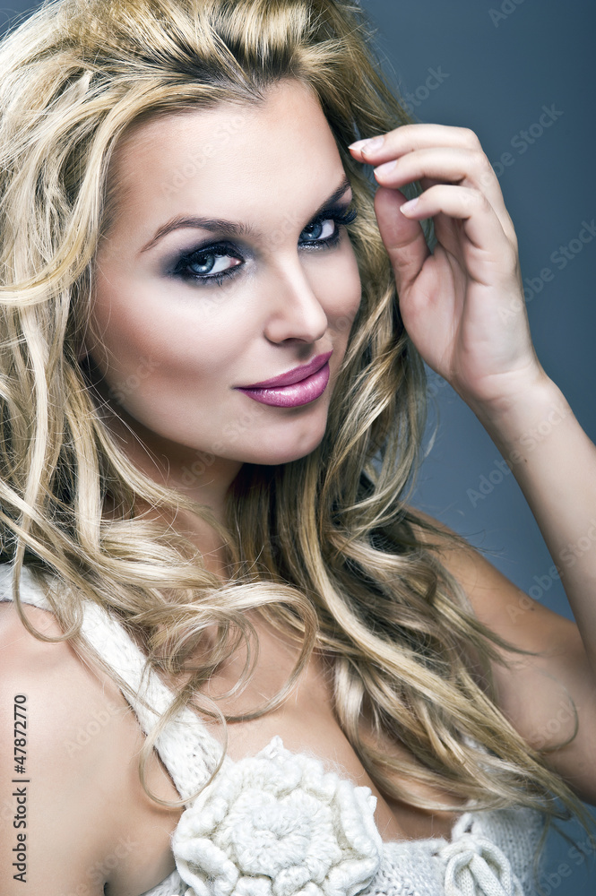 Fototapeta premium Portrait of beautiful delicate woman
