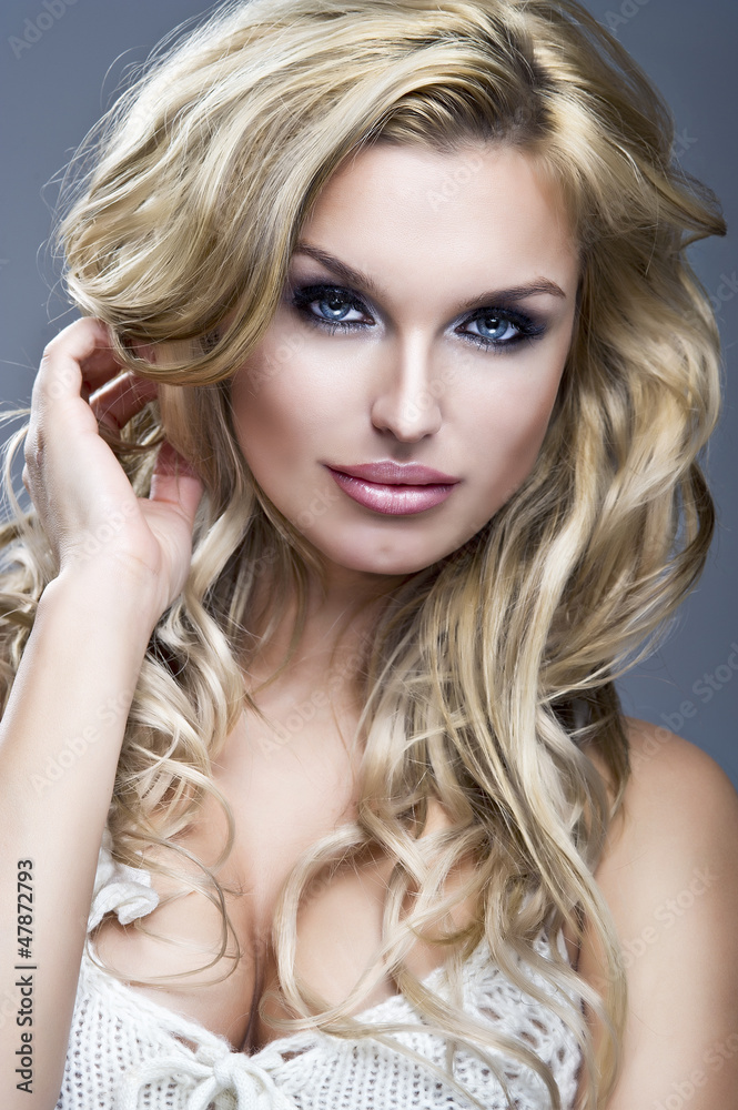 Portrait of beautiful blonde woman Portrait of beautiful blonde woman