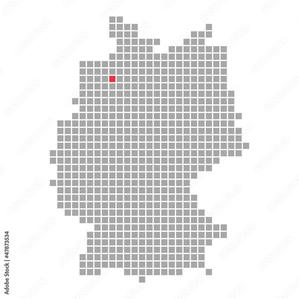 Bremen - Serie: Pixelkarte Bundesländer