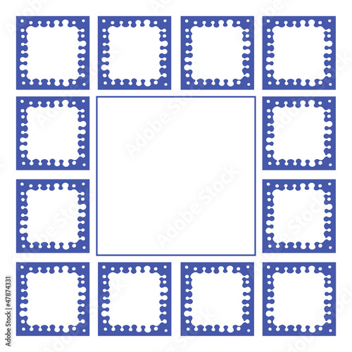 Frame blue