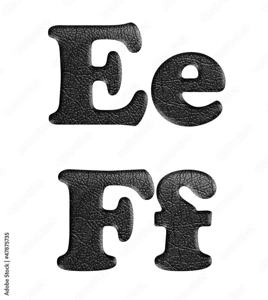 leather alphabet