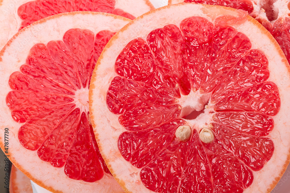 Red Grapefruit Portion Red Grapefruit Portion