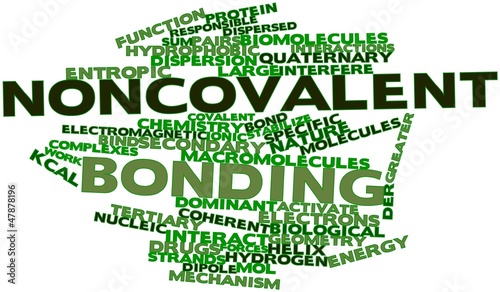 Word cloud for Noncovalent bonding