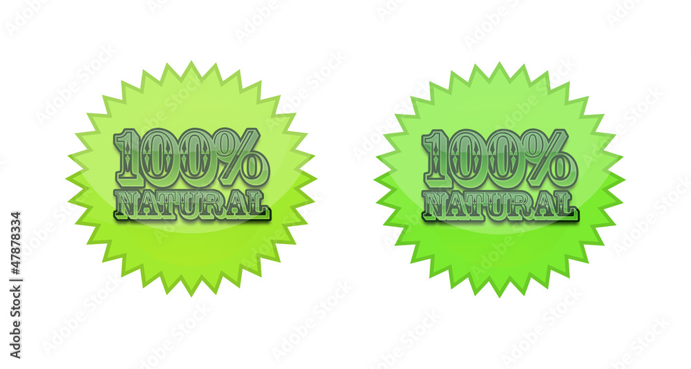 100% natural sticker eco bio verde 100% natural sticker eco bio verde