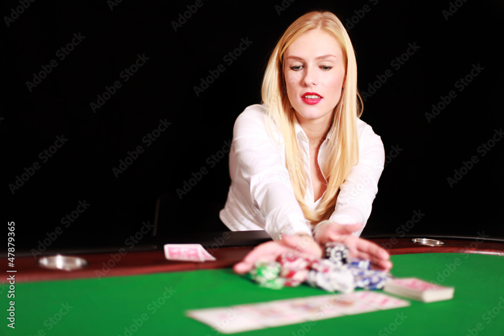 Frau im Casino Frau im Casino