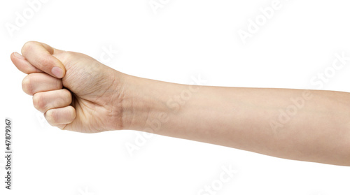 female teen hand show fig