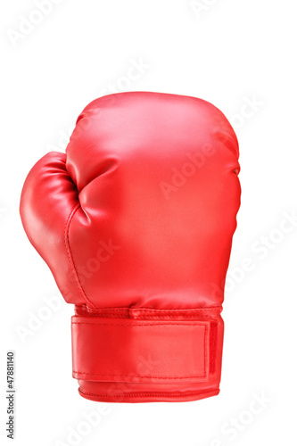 A studio shot of a red boxing glove © Ljupco Smokovski