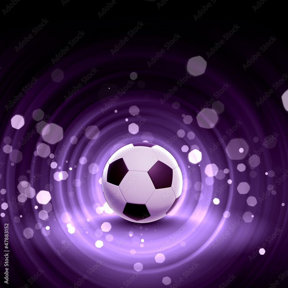 Fototapeta premium black and white soccer ball
