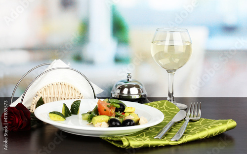 Tasty avocado salad in bowl