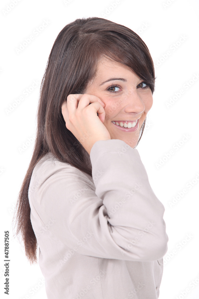 Portrait of young brunette Portrait of young brunette