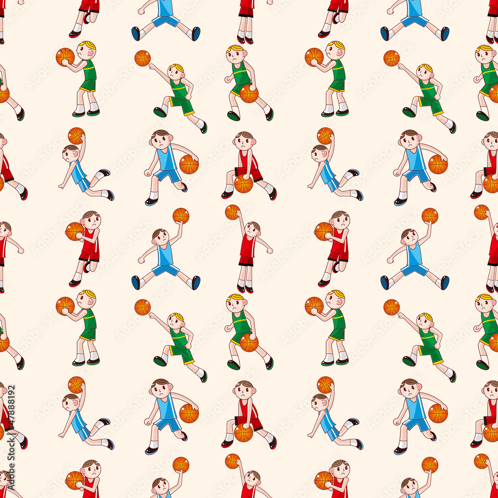 seamless basketball pattern