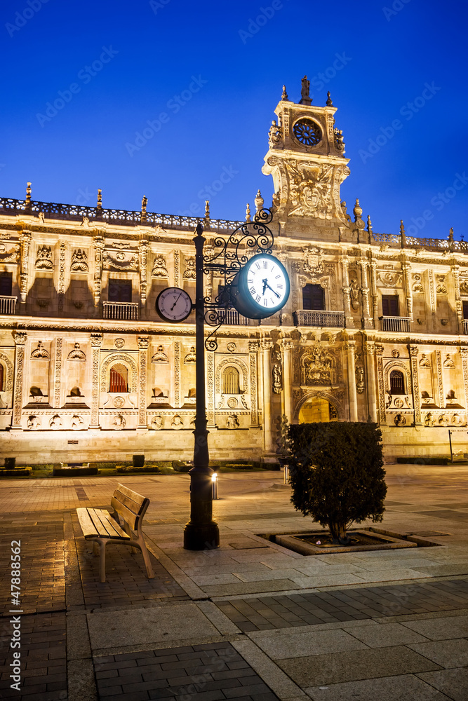 Fototapeta premium San Marcos Monastery of the sixteenth century in Leon Castilla y