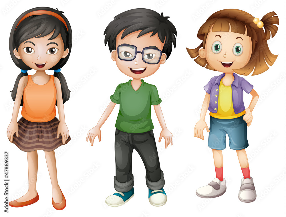 A boy and girls A boy and girls