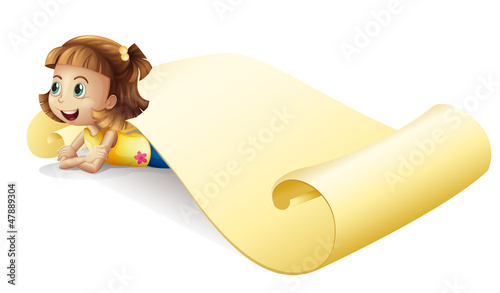 A girl and a roll