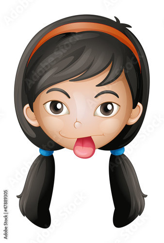 A face of a girl