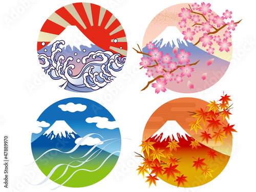 富士山　四季