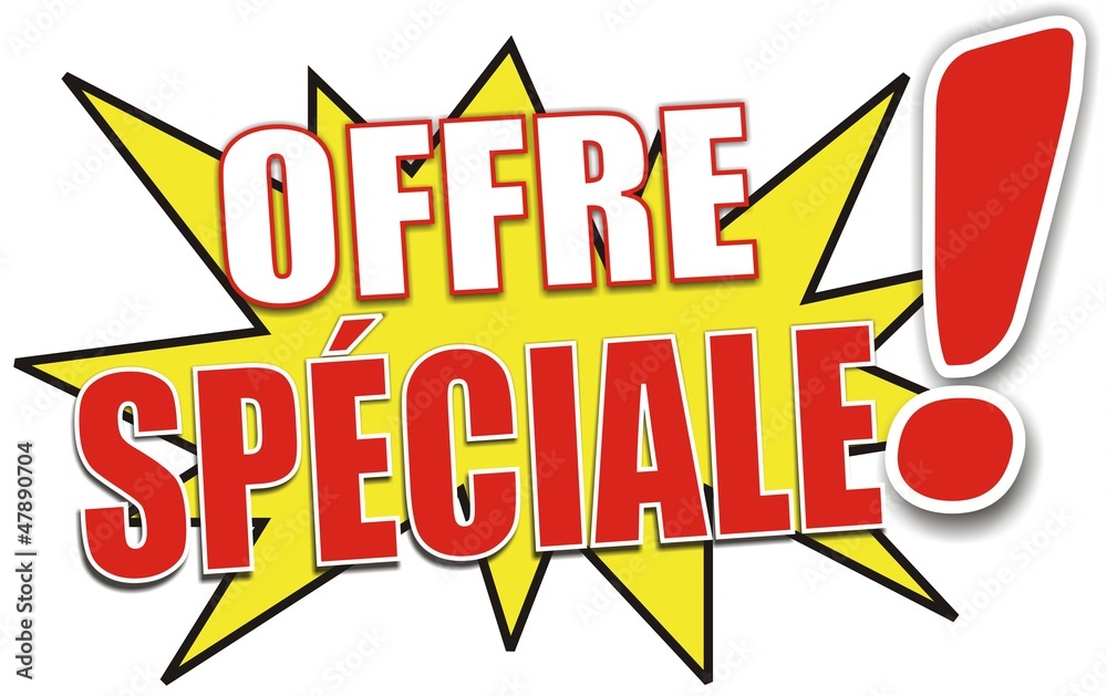 étiquette offre spéciale étiquette offre spéciale