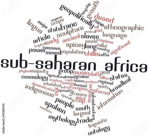 Word cloud for Sub-Saharan Africa photo