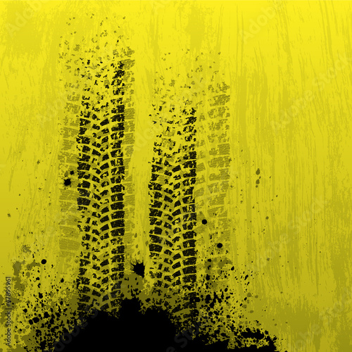 Tire track background