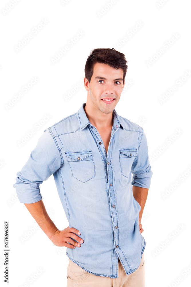 Portrait of handsome young man in casual clothes