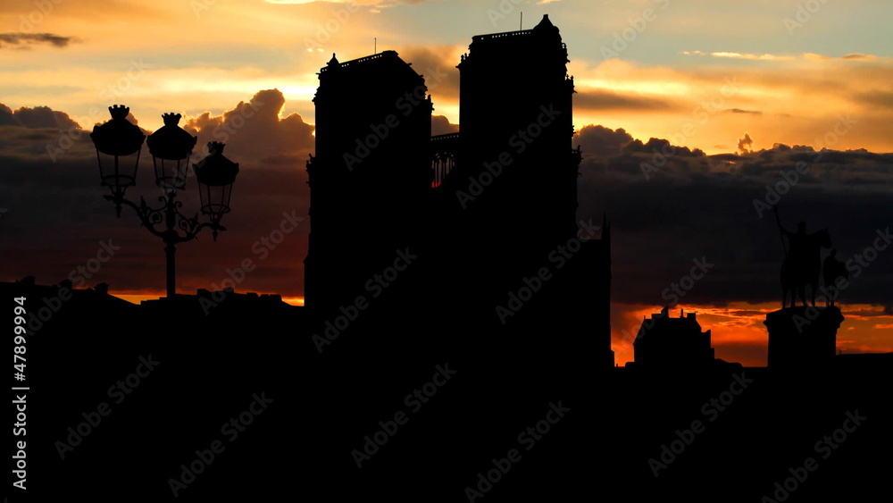 France Paris The Cathedral of Notre Dame sunrise France Paris The Cathedral of Notre Dame sunrise