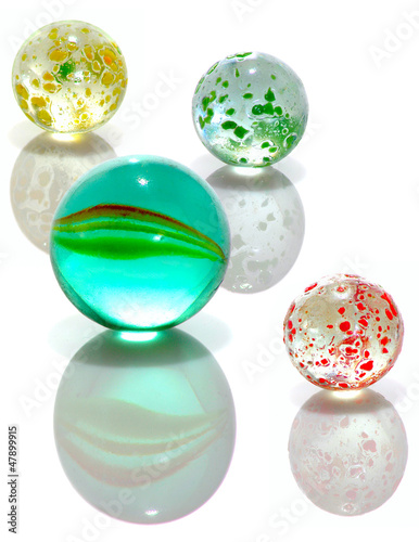 four glass balls