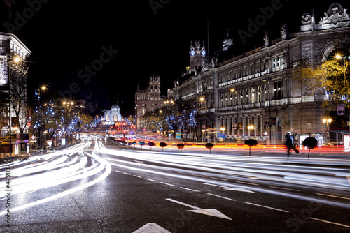 Madrid City Christmas Night