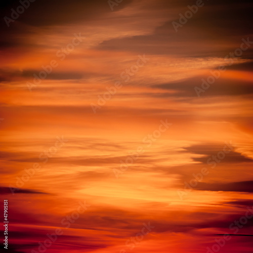 Dramatic sunset as sky background © romantsubin