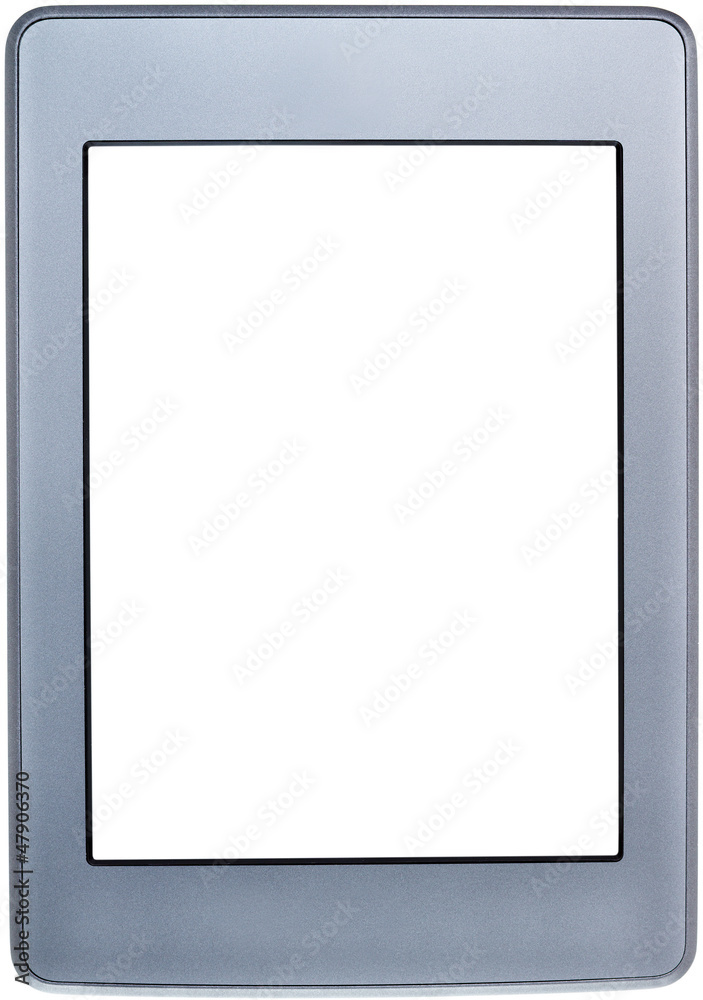 Touch screen tablet with blank white screen
