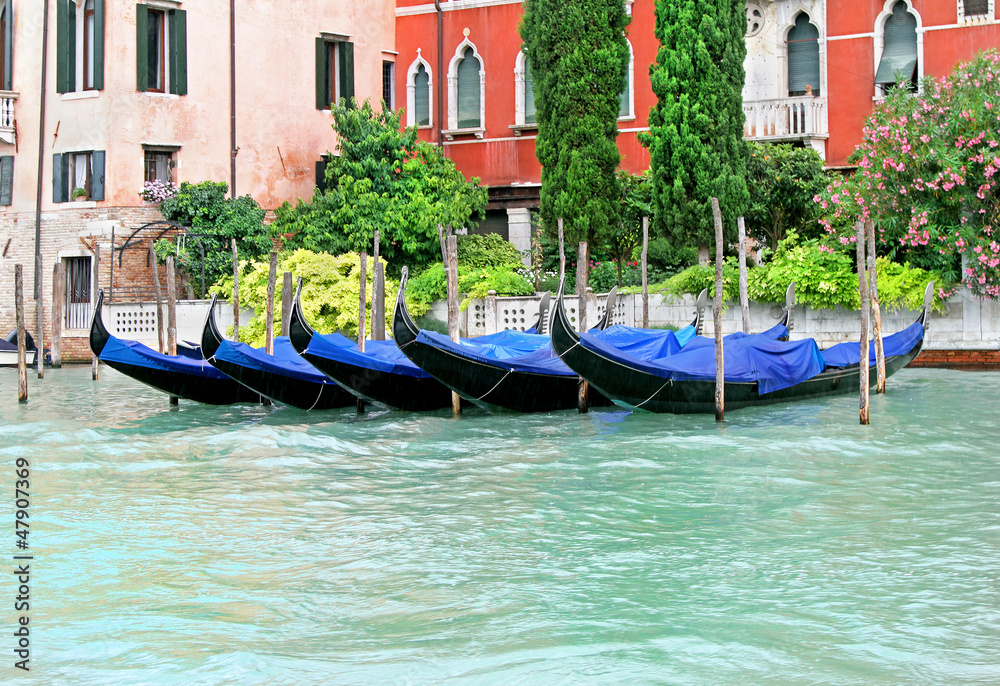 Venice gondolas