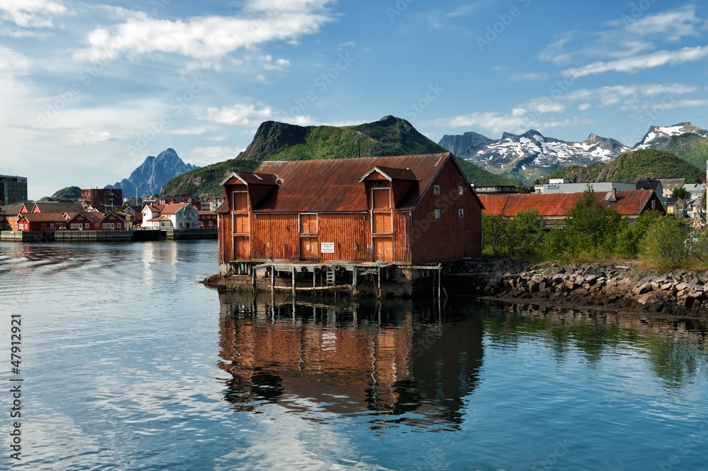 Old warehouse at Svolvaer, Lofoten