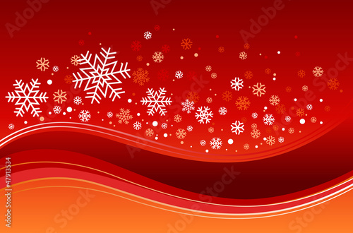 Christmas background with snowflakes