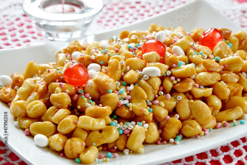 Struffoli neapolitan food photo