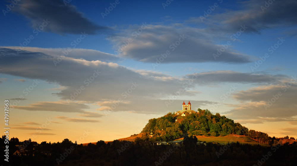 Autumn Calvary in Banska Stiavnica, Slovakia Unesco 